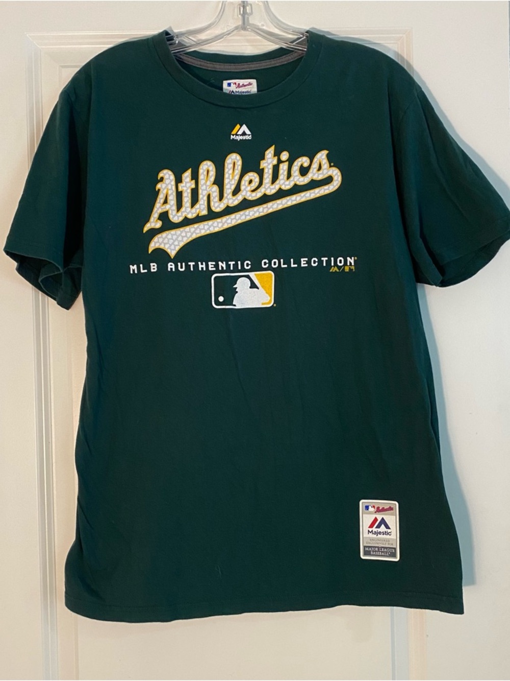Majestic Dark Green MLB Authentic Patch T-Shirt